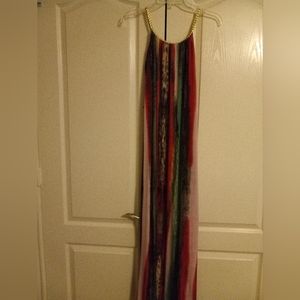 Colorful maxi dress size small